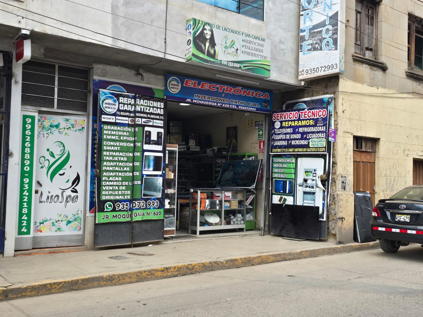 Fachada principal de Inversiones Katho en Jr. Moquegua 620, Huancayo